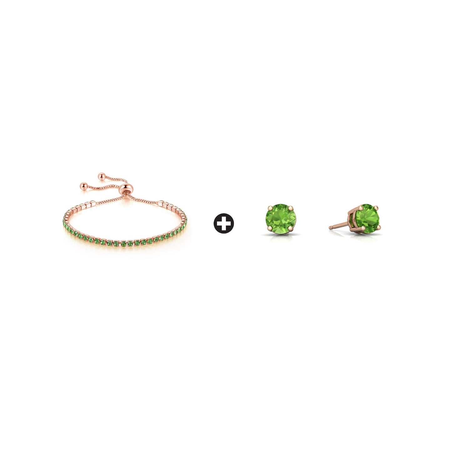 10k Rose Gold 6 Cttw Created Peridot Round Adjustable Tennis Plated Bracelet and Earrings Set1111111111111111111111111111111111111111111111111111111111111111111111111111111111111111111111111111111111111 ++ ++ ++ ++ ++ ++ ++ ++ ++ ++ ++ ++ ++ ++ ++ ++ ++