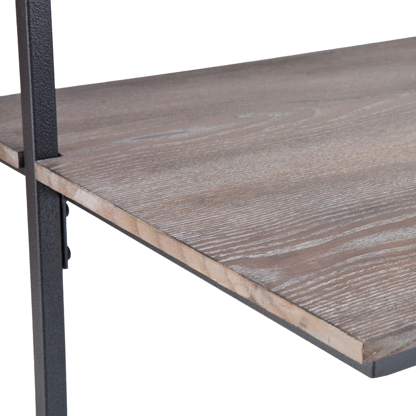 Burnt Oak Wall Mounted Floating Desk By Homeroots | Desks | Modishstore - 5