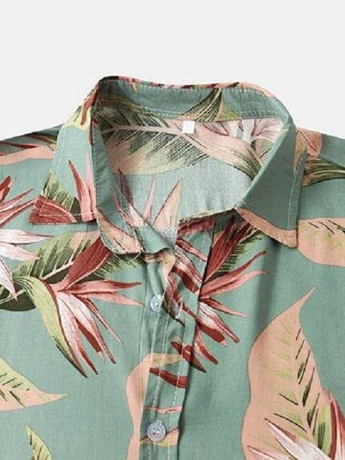 LookMark Men's Poly Cotton Digital Printed Stitched Half Sleeve Shirt