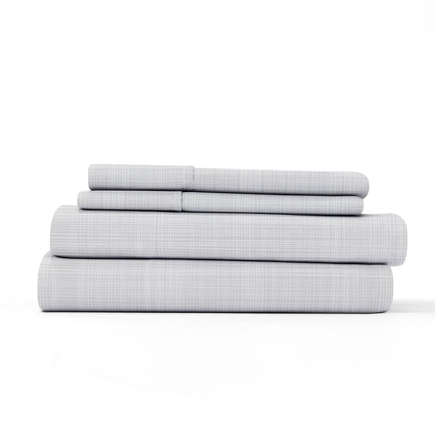 Urban Loft - 4-Piece Haulm Sheet Set - Gray