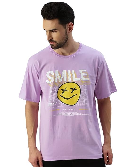 Oversize Loose Fit Round Neck Half Sleeve T-Shirt for Men (Pack of 2)