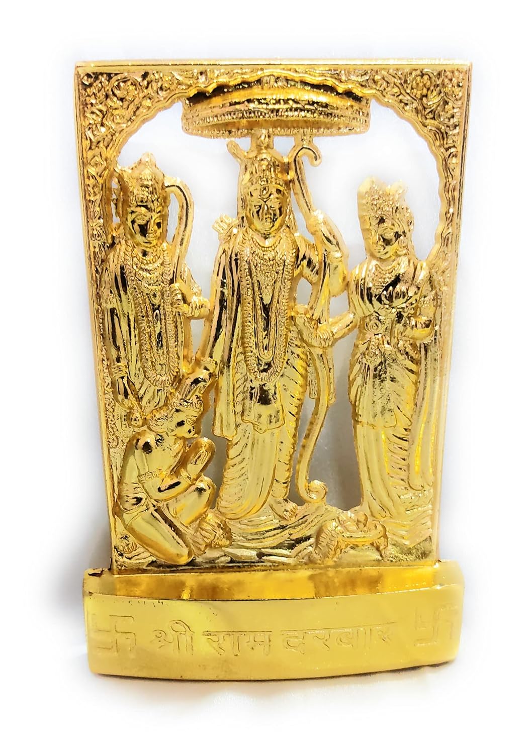 Candor Home Decor Ramdarbar Idol Figurine for car Dashboard, Ramdarbar (Lord Rama, Lord Laxmana, Goddess Sita ji and Lord Hanuman Idol -Small)