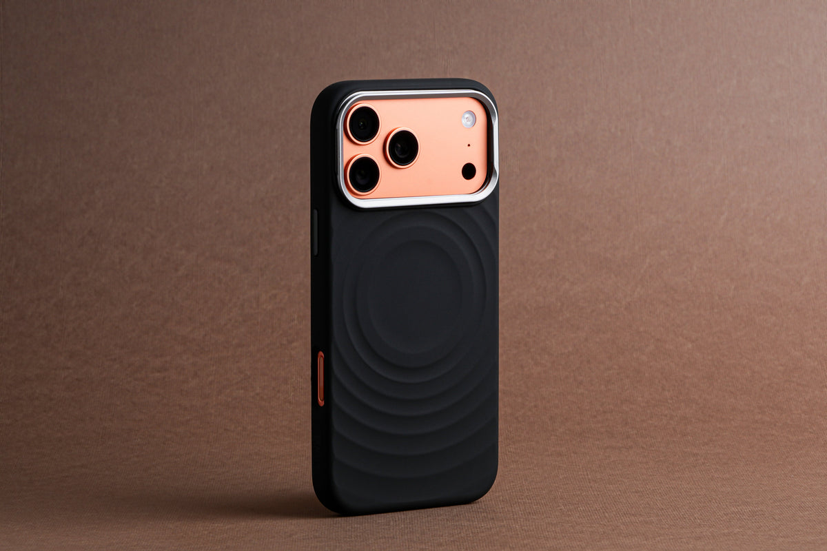 Tekne WaveStand Silicone Case for iPhone 17 Pro Max- Black