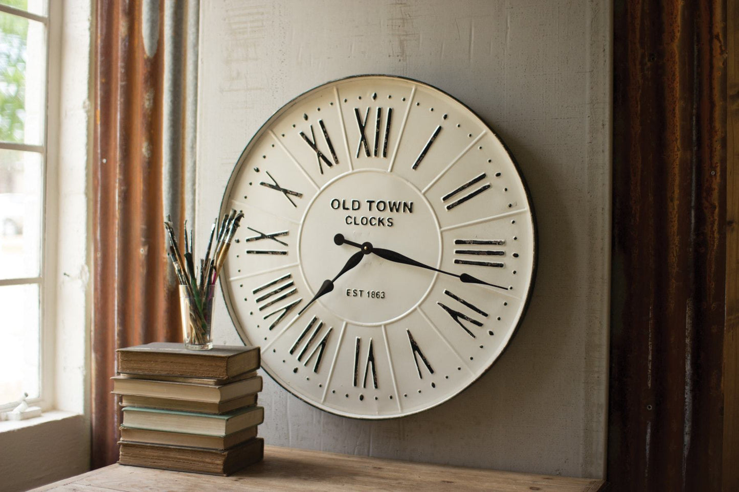 Kalalou Enameled Wall Clock2