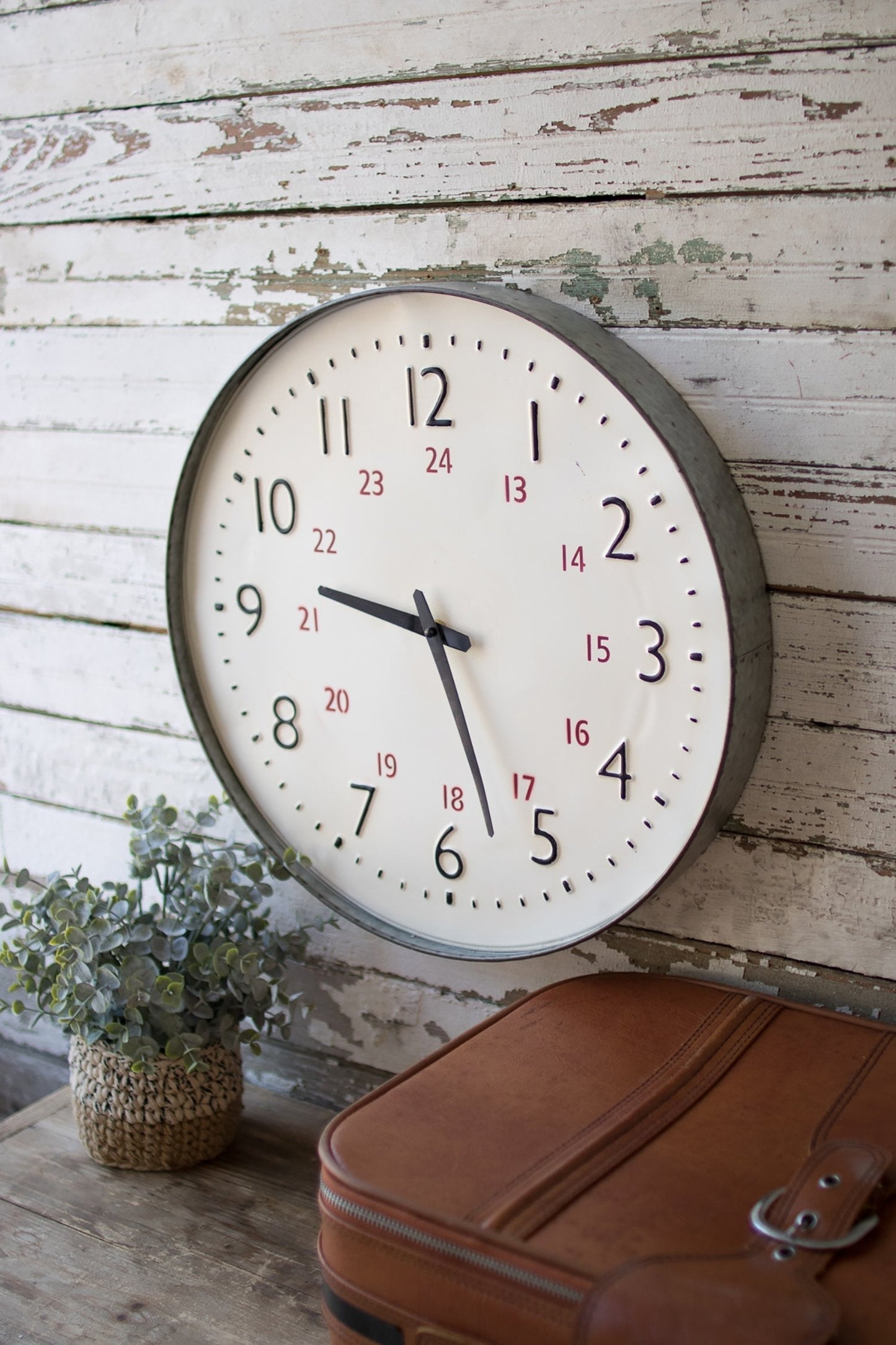Kalalou Black, White And Red Wall Clock6