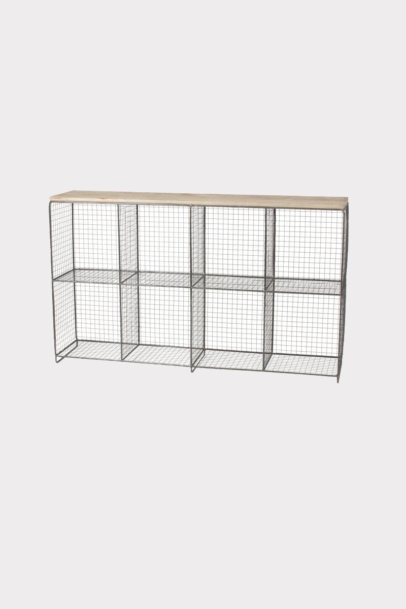 Kalalou Cubby Console With Wooden Top