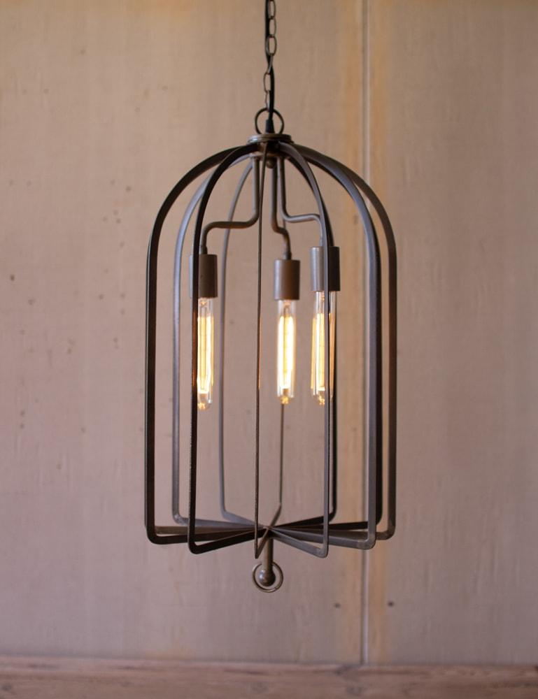 Kalalou Flat Iron Dome Pendant Light1