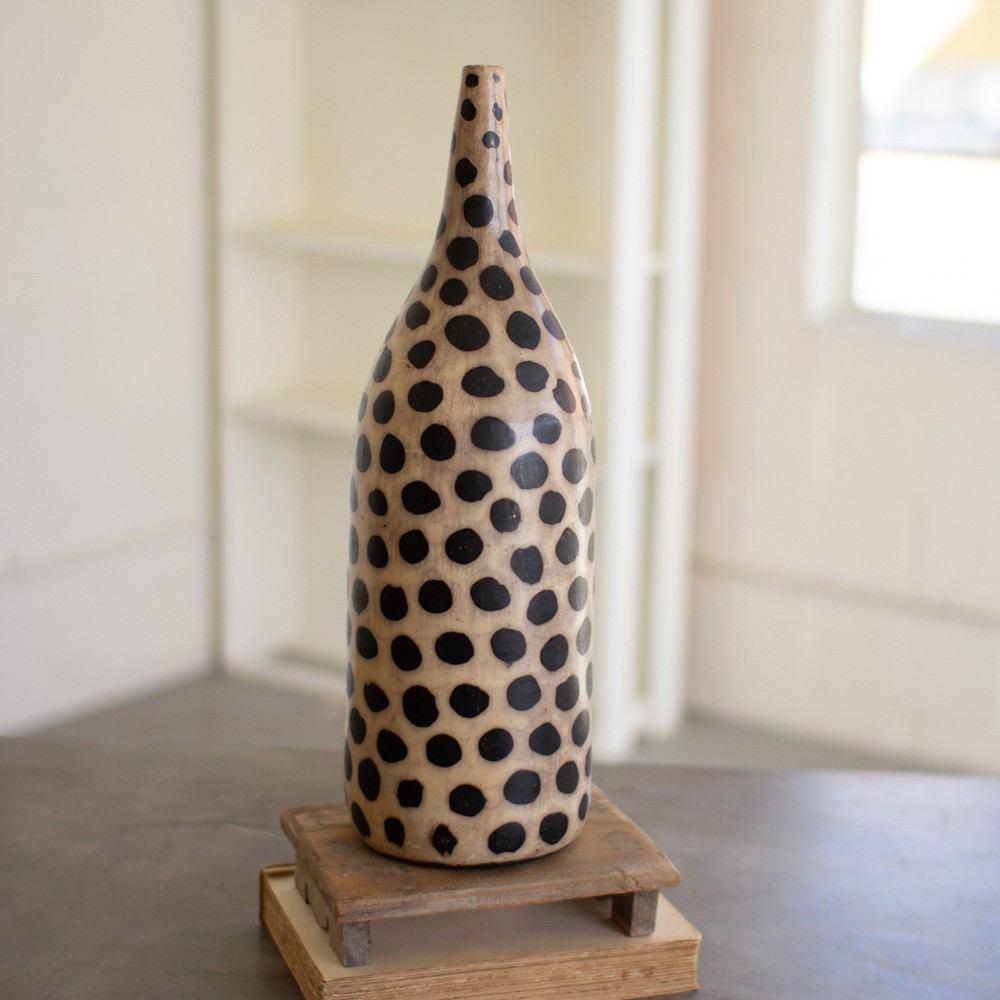 Kalalou Clay Lenca Cheetah Vessel