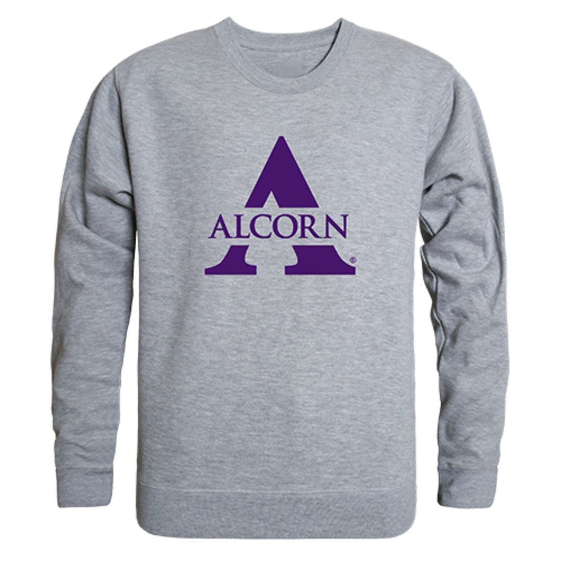Alcorn State University College Crewneck Pullover Sweatshirt Heather Grey