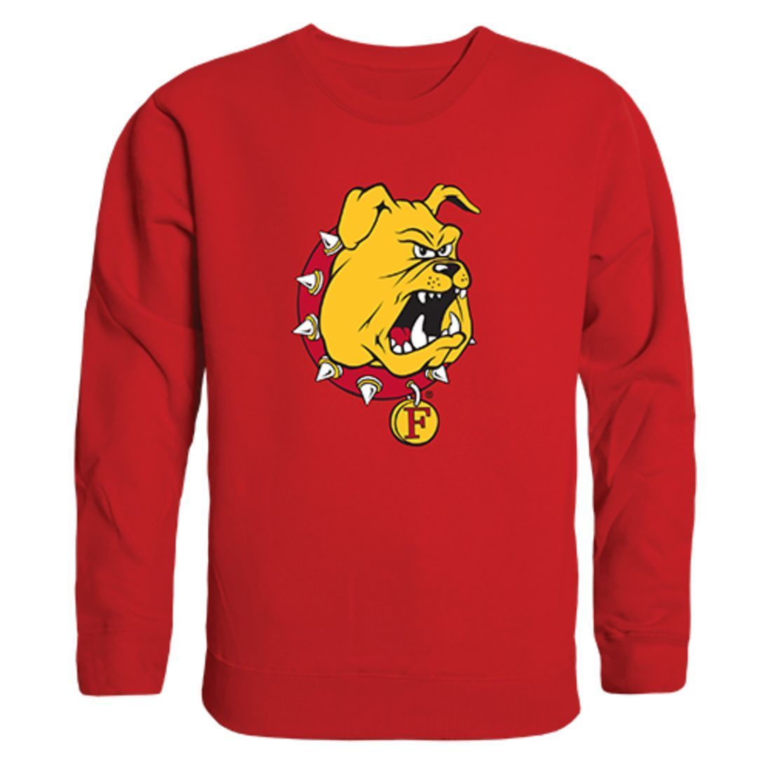 FSU Ferris State University College Crewneck Pullover Sweatshirt Red
