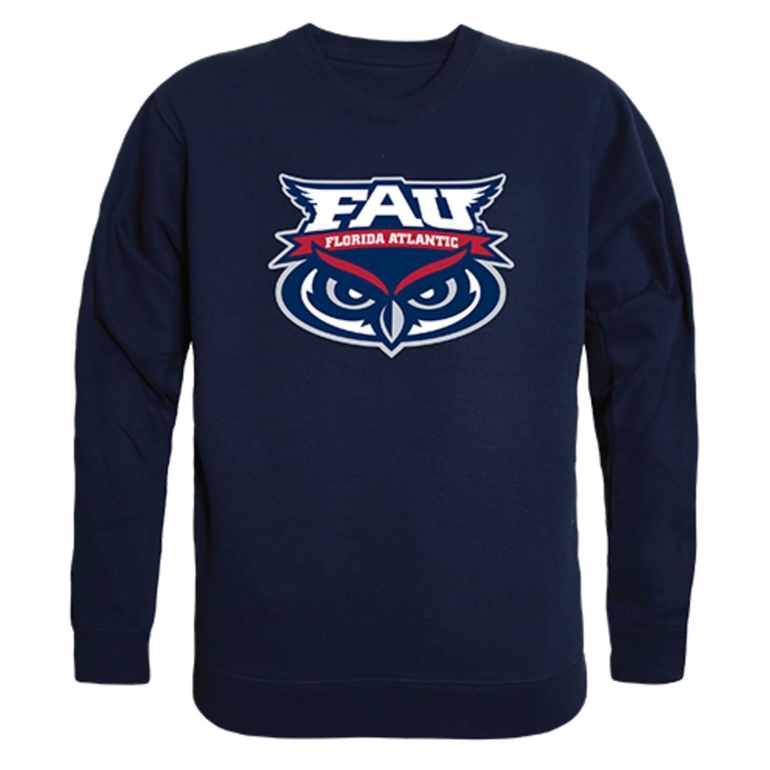 FAU Florida Atlantic University College Crewneck Pullover Sweatshirt Navy