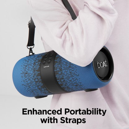 boAt Stone 1200F Sunburn Edition with up to 9 Hours Playback and RGB LEDs 14 W Bluetooth Speaker (Blue, Stereo Channel)