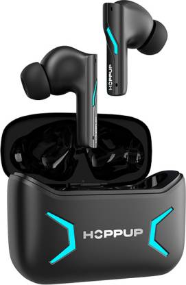 HOPPUP Predator Xo1 Gaming Earbuds with 50H Playtime,13MM Drivers,40MS Low Latency,ENC Bluetooth Headset (Black, True Wireless)