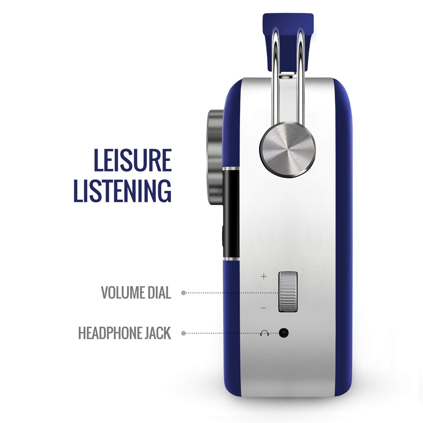 Saregama Carvaan Premium Hindi - Portable Music Player with 5000 Preloaded Songs, FM/BT/AUX (Royal Blue)