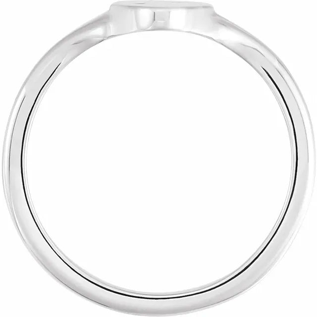 Sterling Silver Celestial Signet Ring