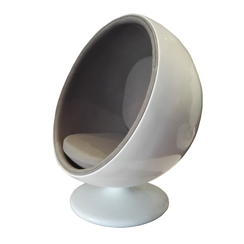 Fine Mod Imports Ball Chair, Gray | Accent Chairs | Modishstore-3