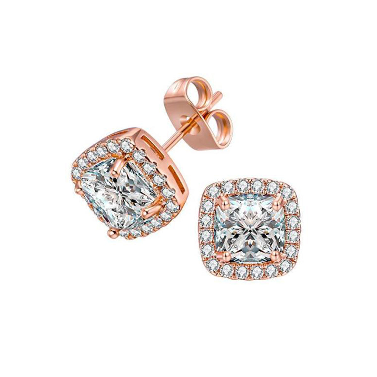 10k Rose Gold Plated 4 Carat White Princess Cut Created Halo Sapphire Stud Earrings111111111111111111111111111111111111111111111111111111111111111111111111111111111111111111 ++ ++ ++ ++ ++ ++ ++ ++ ++ ++ ++ ++ ++ ++ ++ ++ ++ ++ ++ ++ ++ ++ ++ ++ ++ ++ ++
