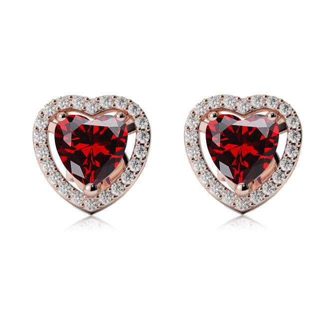 10k Rose Gold Plated 1/2 Ct Created Halo Heart Garnet Stud Earrings1111111111111111111111111111111111111111111111111111111111111111111111111111111111111111111111111 ++ ++ ++ ++ ++ ++ ++ ++ ++ ++ ++ ++ ++ ++ ++ ++ ++ ++ ++ ++ ++ ++ ++ ++ ++ ++ ++ ++ ++ ++