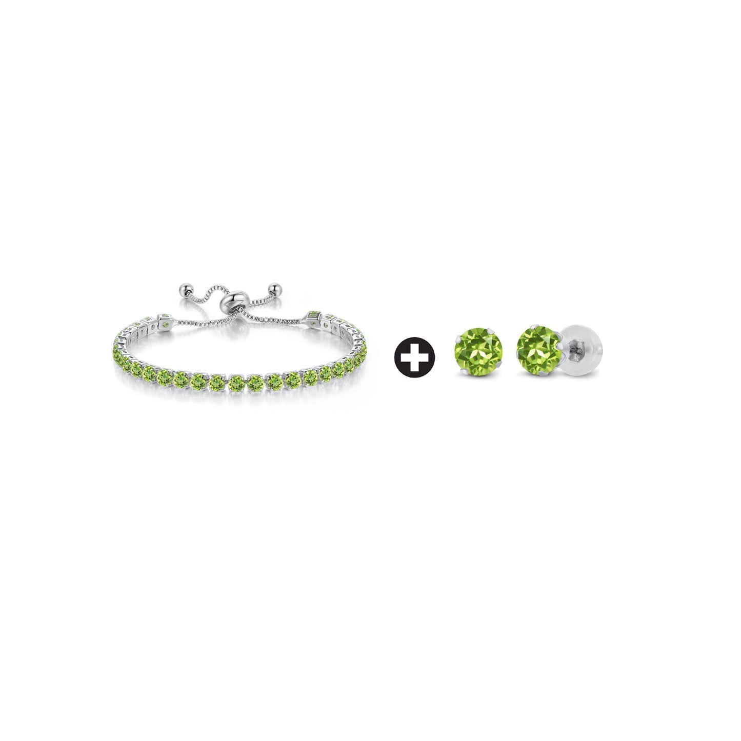 10k White Gold 6 Cttw Created Peridot Round Adjustable Tennis Plated Bracelet and Earrings Set1111111111111111111111111111111111111111111111111111111111111111111111111111111111111111111111111111111111111 ++ ++ ++ ++ ++ ++ ++ ++ ++ ++ ++ ++ ++ ++ ++ ++ ++