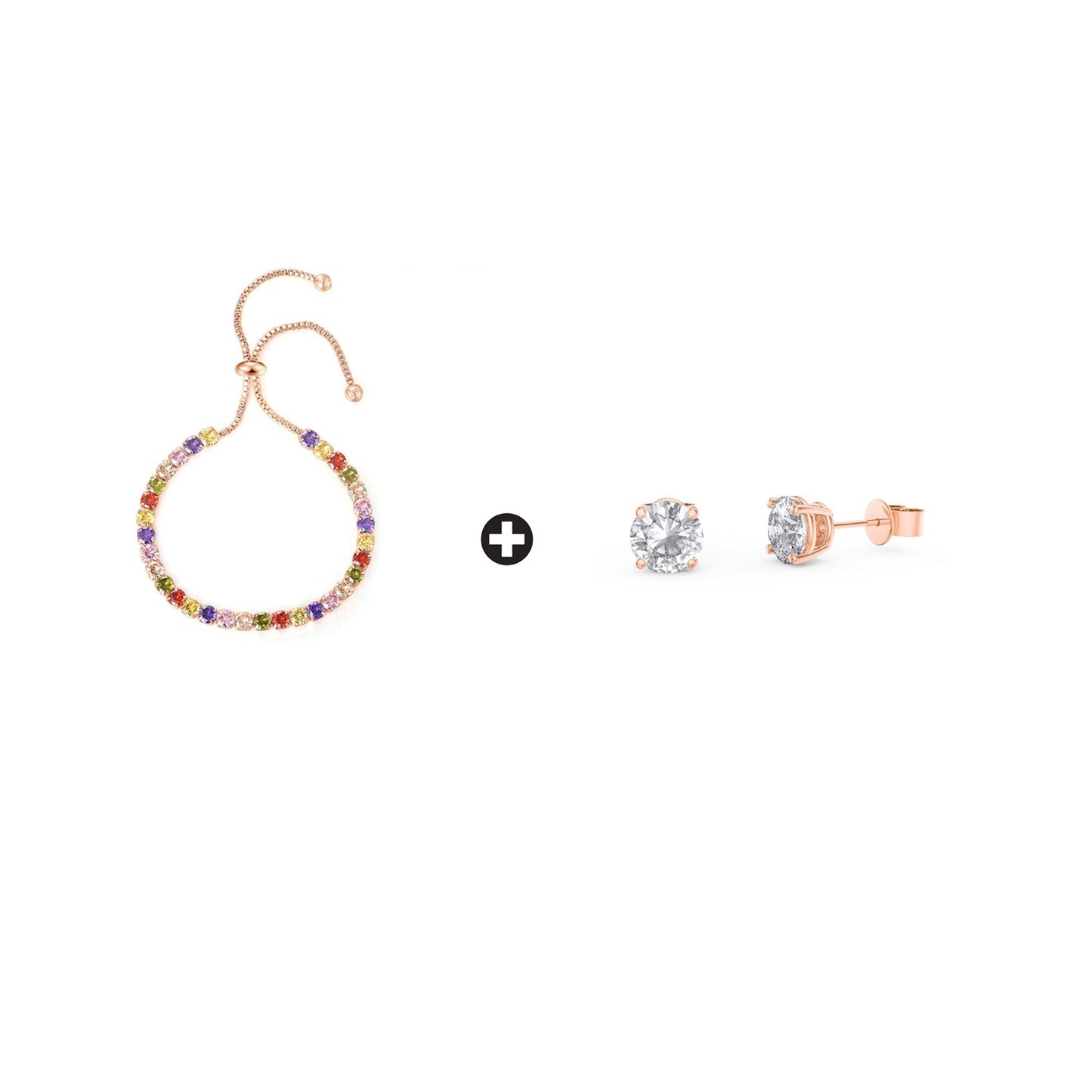 10k Rose Gold 6 Cttw Created Multi Color Round Adjustable Tennis Plated Bracelet and Earrings Set1111111111111111111111111111111111111111111111111111111111111111111111111111111111111111111111111111111111111 ++ ++ ++ ++ ++ ++ ++ ++ ++ ++ ++ ++ ++ ++ ++ ++