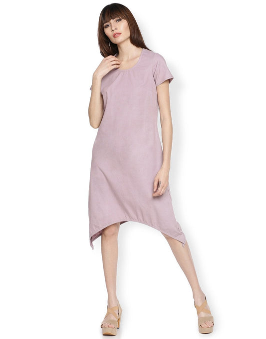 Blueberry Basic Asymmetric Dress1