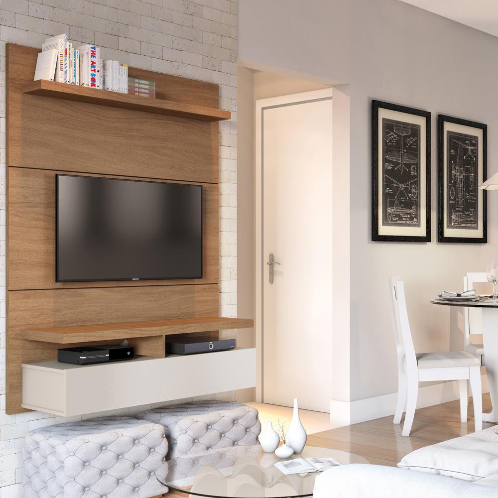 Manhattan Comfort City 1.2 Floating Wall Theater Entertainment Center | TV Panels | Modishstore