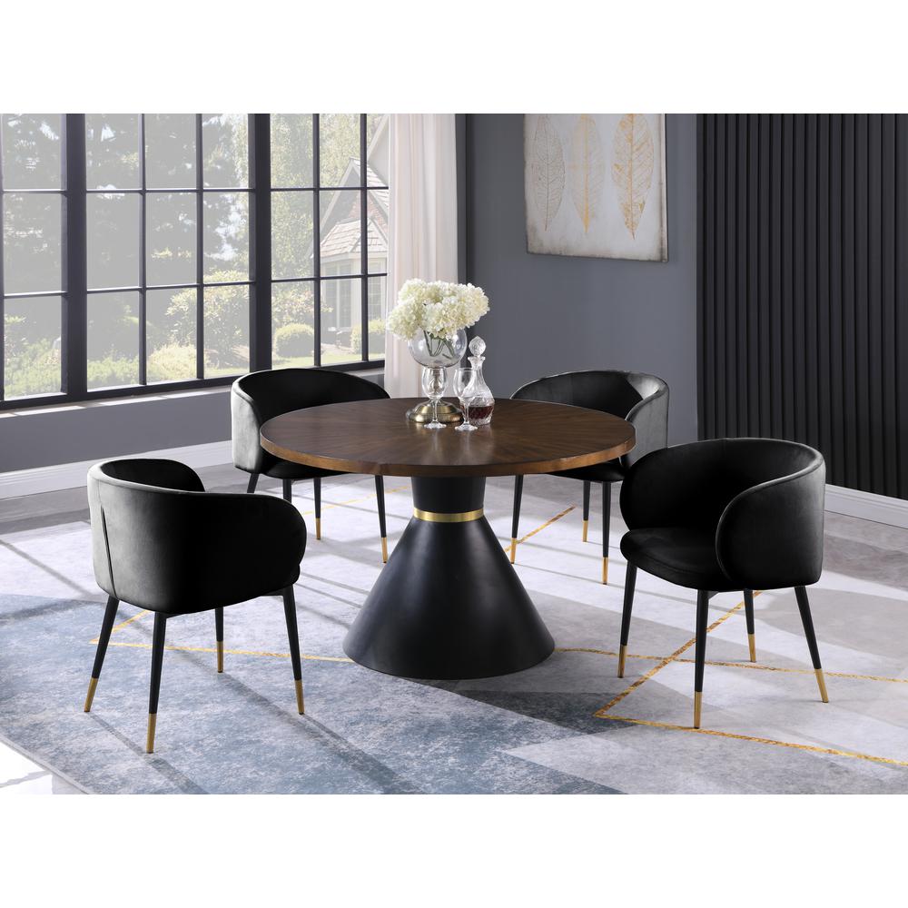 Hemingway 5-piece Round Dinette Set in Black By Best Master Furniture | Dining Sets |  Modishstore 
