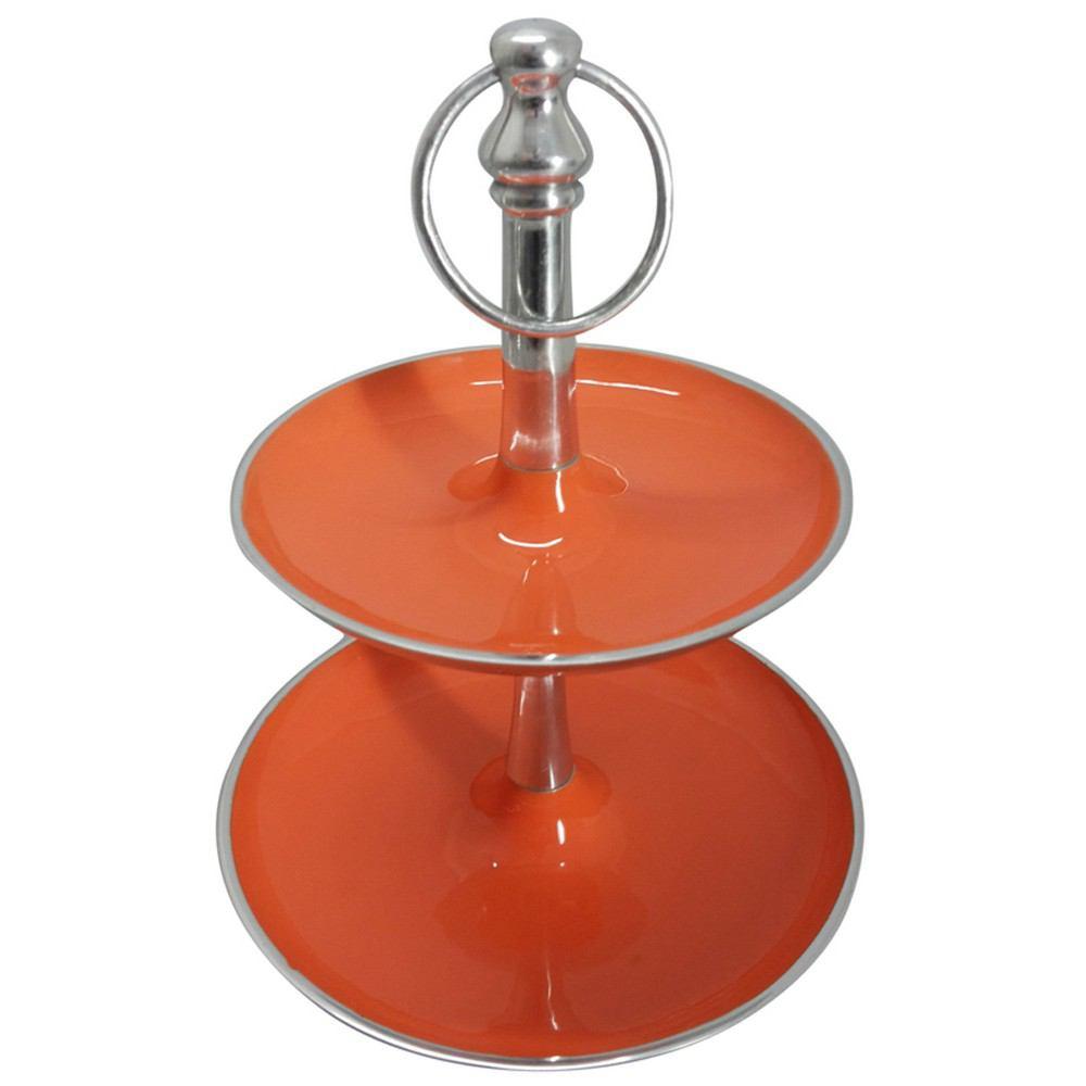 A&B Home 2-Tiered Aluminum Server