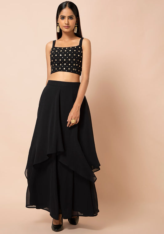 Black Mirror Work Strappy Crop Top1