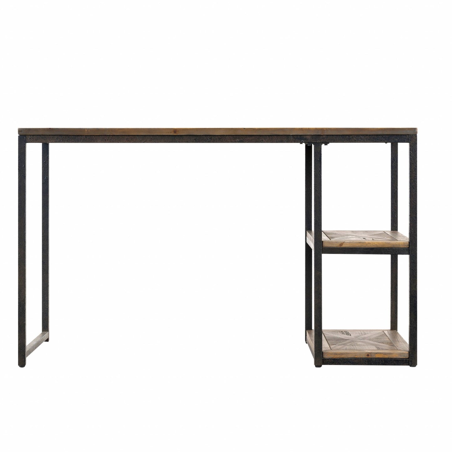 Black Reclaimed Wood Writing Desk By Homeroots | Desks | Modishstore - 3