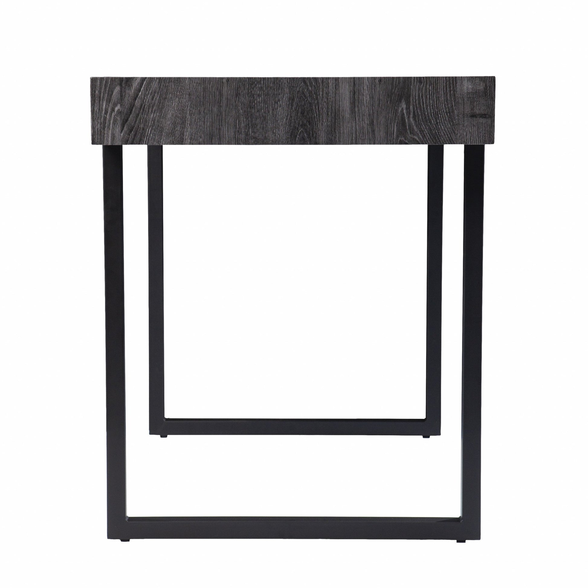 Charcoal Black Small Space Desk By Homeroots | Desks | Modishstore - 5