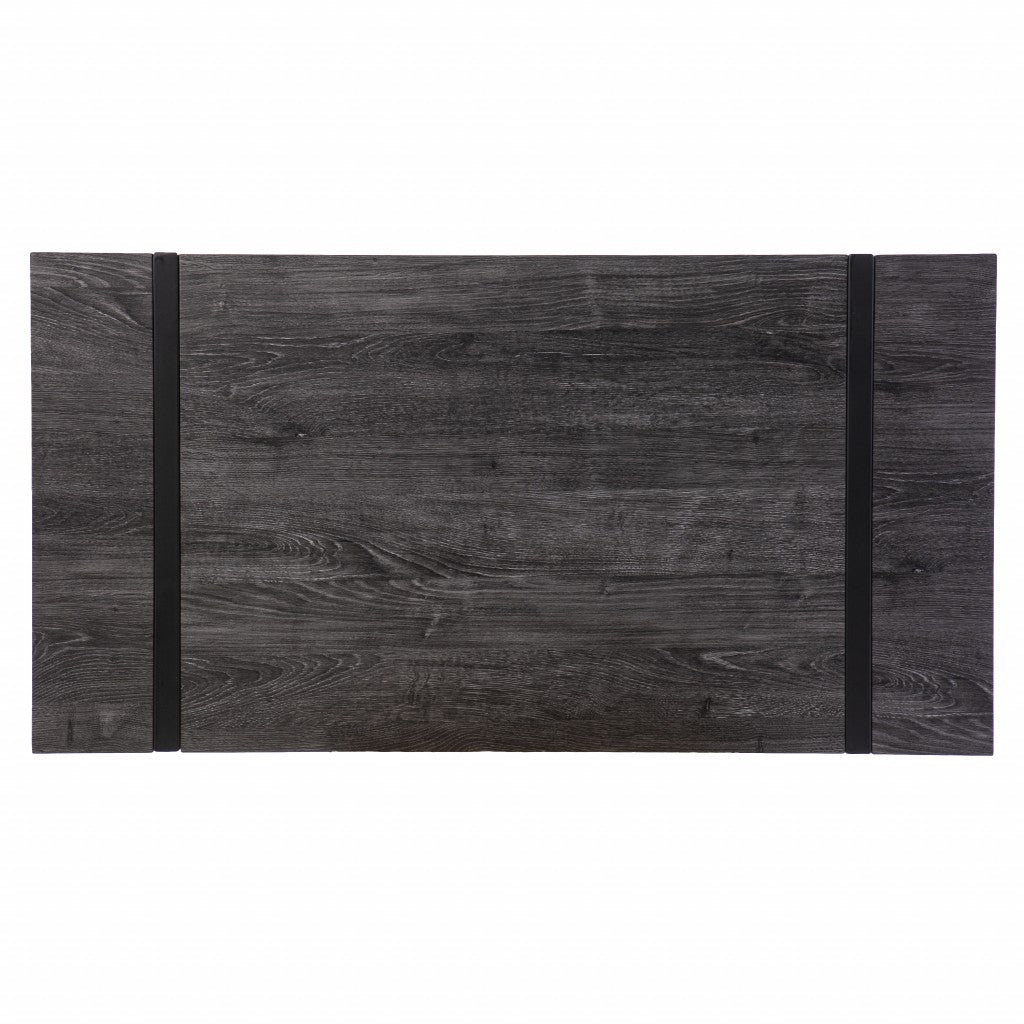 Charcoal Black Small Space Desk By Homeroots | Desks | Modishstore - 6