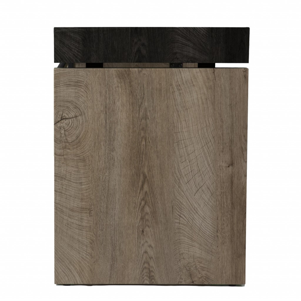 Black Wood and Iron Writing Desk By Homeroots | Desks | Modishstore - 5