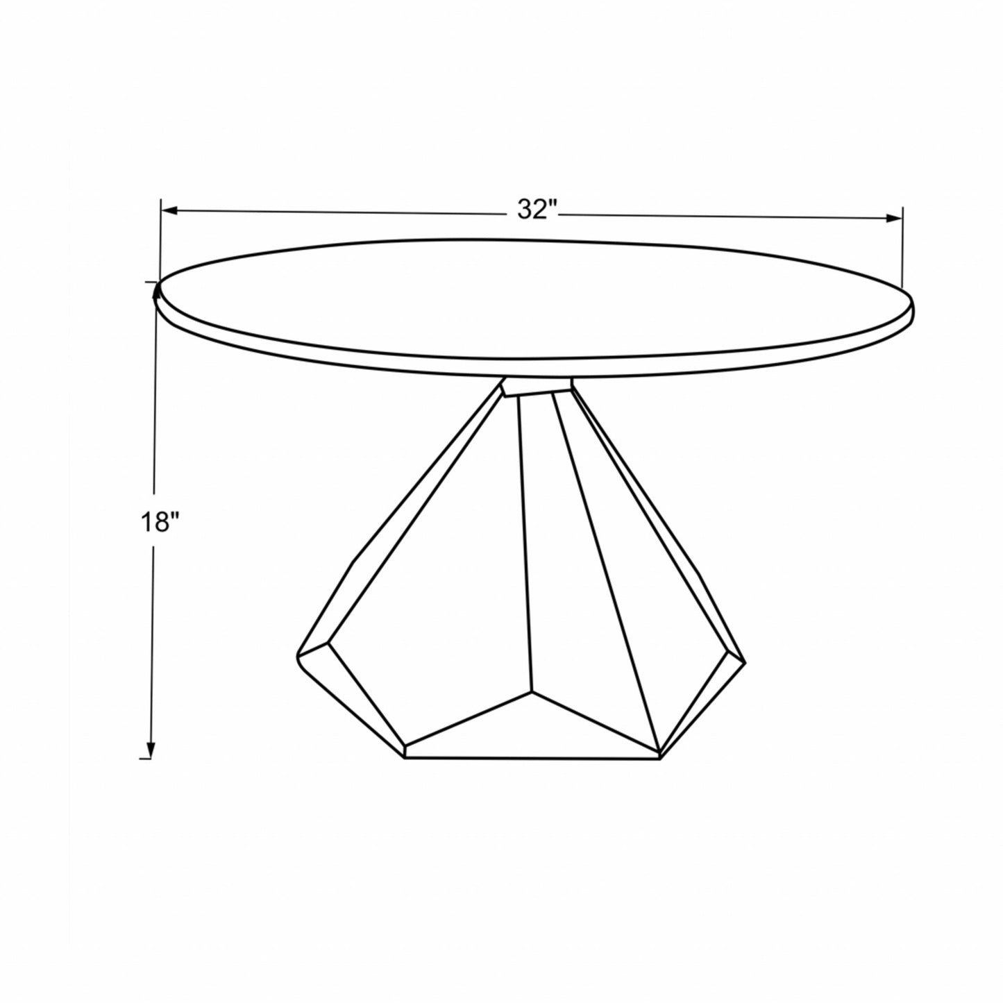 32" Brown And White Solid Wood and Marble Geo Coffee Table By Homeroots | Coffee Tables | Modishstore - 3
