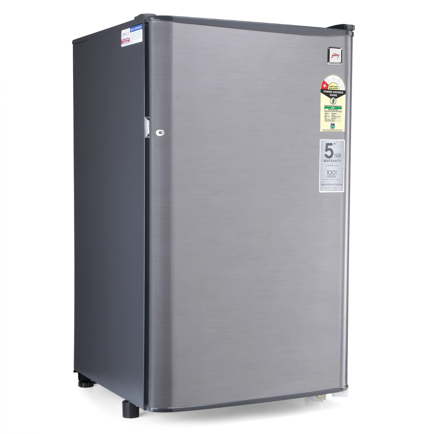 Godrej 99 L 1 Star Direct Cool Single Door Refrigerator (RD CHAMP 114A 13 WRF ST GR, Steel Grey, Wired Shelves)