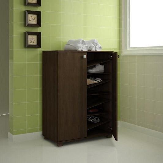 Accentuations by Manhattan Comfort Sophisticated Navarra "Z" Shoe Closet with 8 Shelves - Modish Store