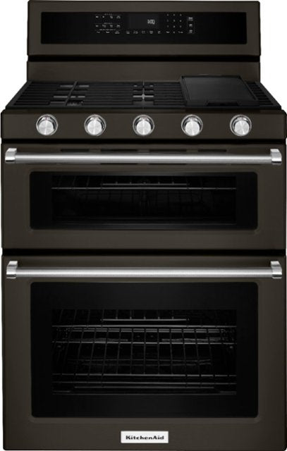 KitchenAid - 6.7 Cu. Ft. Self-Cleaning Freestanding Double Oven Electric Convection Range
