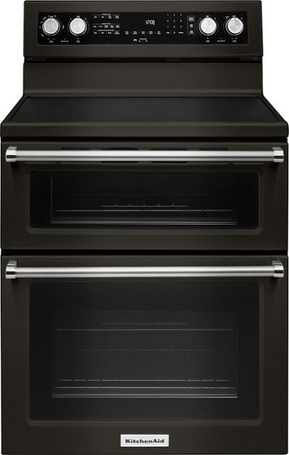 KitchenAid - 6.7 Cu. Ft. Self-Cleaning Freestanding Double Oven Electric Convection Range