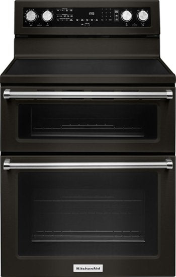 KitchenAid - 6.7 Cu. Ft. Self-Cleaning Freestanding Double Oven Electric Convection Range