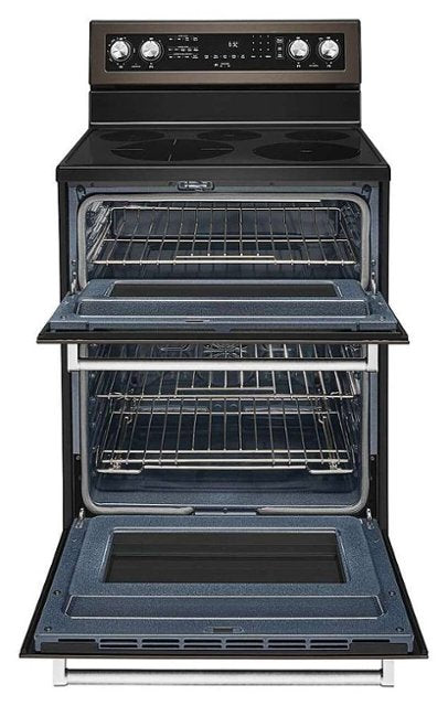 KitchenAid - 6.7 Cu. Ft. Self-Cleaning Freestanding Double Oven Electric Convection Range