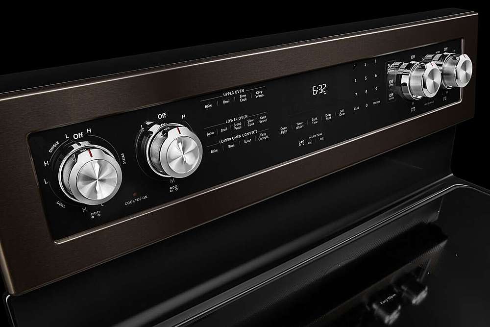 KitchenAid - 6.7 Cu. Ft. Self-Cleaning Freestanding Double Oven Electric Convection Range