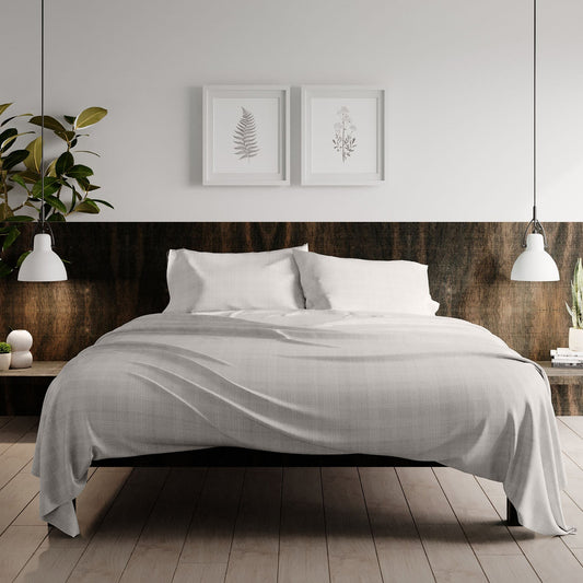 Urban Loft - 4-Piece Haulm Sheet Set - Gray