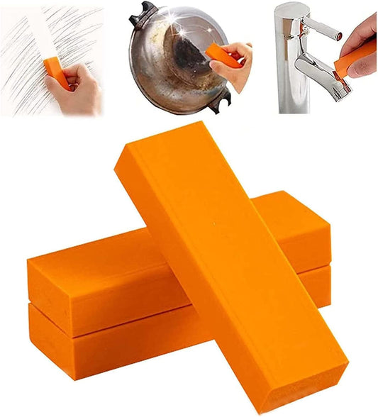 ShopiBuy Stainless Steel Eraser, Limescale Rust Glass Cleaning Eraser, Decontamination Magic Eraser for Kitchen and Bathroom, Best Cleaning Supplies for The Toughest Stains & Dirt