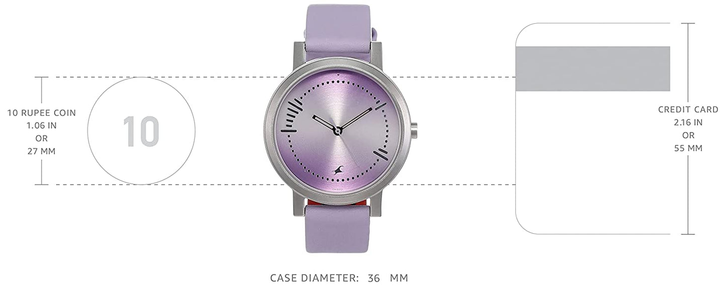 Fastrack Sunburn Analog Purple Dial Women's Watch-6213SL02 / 6213SL02/NP6213SL02