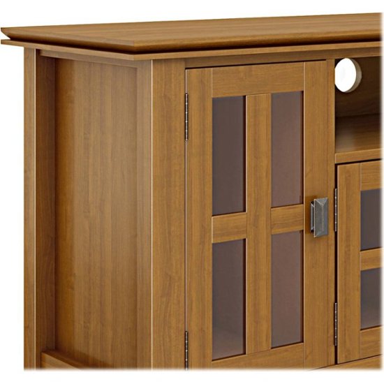 Simpli Home - Artisan Solid Wood 72 inch Wide Transitional TV Media Stand in Honey Brown For TVs up to 80 inches - Honey Brown