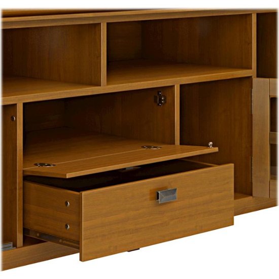 Simpli Home - Artisan Solid Wood 72 inch Wide Transitional TV Media Stand in Honey Brown For TVs up to 80 inches - Honey Brown