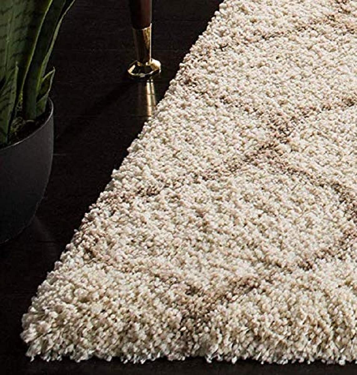 Decor Silk and Woollen Coir Super-Soft Shaggy Runner (Ivory, 2ft x 5ft) TEST DEFAULT