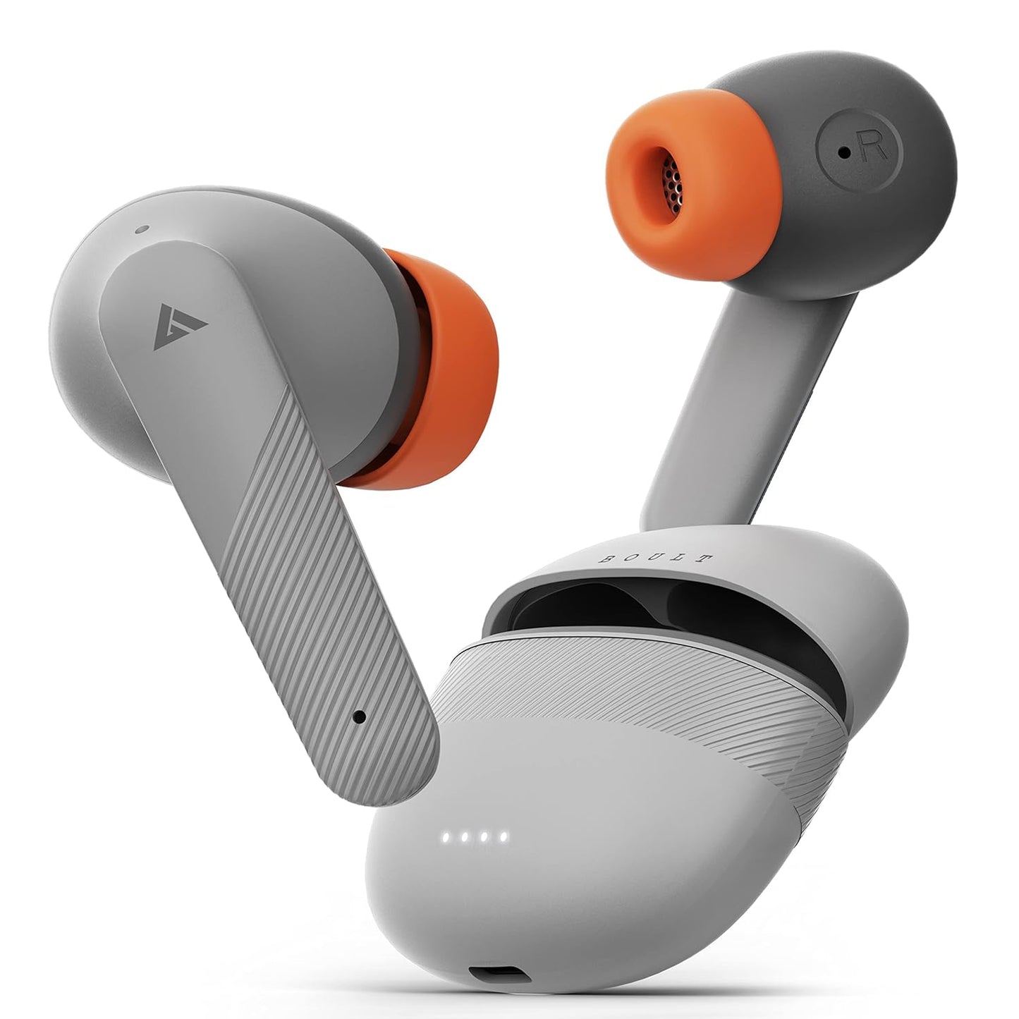 Boult Audio K40 True Wireless in Ear Earbuds with 48H Playtime, Clear Calling 4 Mics, 45ms Low Latency Gaming, Premium Grip, 13mm Bass Drivers, Type-C Fast Charging, BTv 5.3 Ear Buds TWS (Denim Blue)