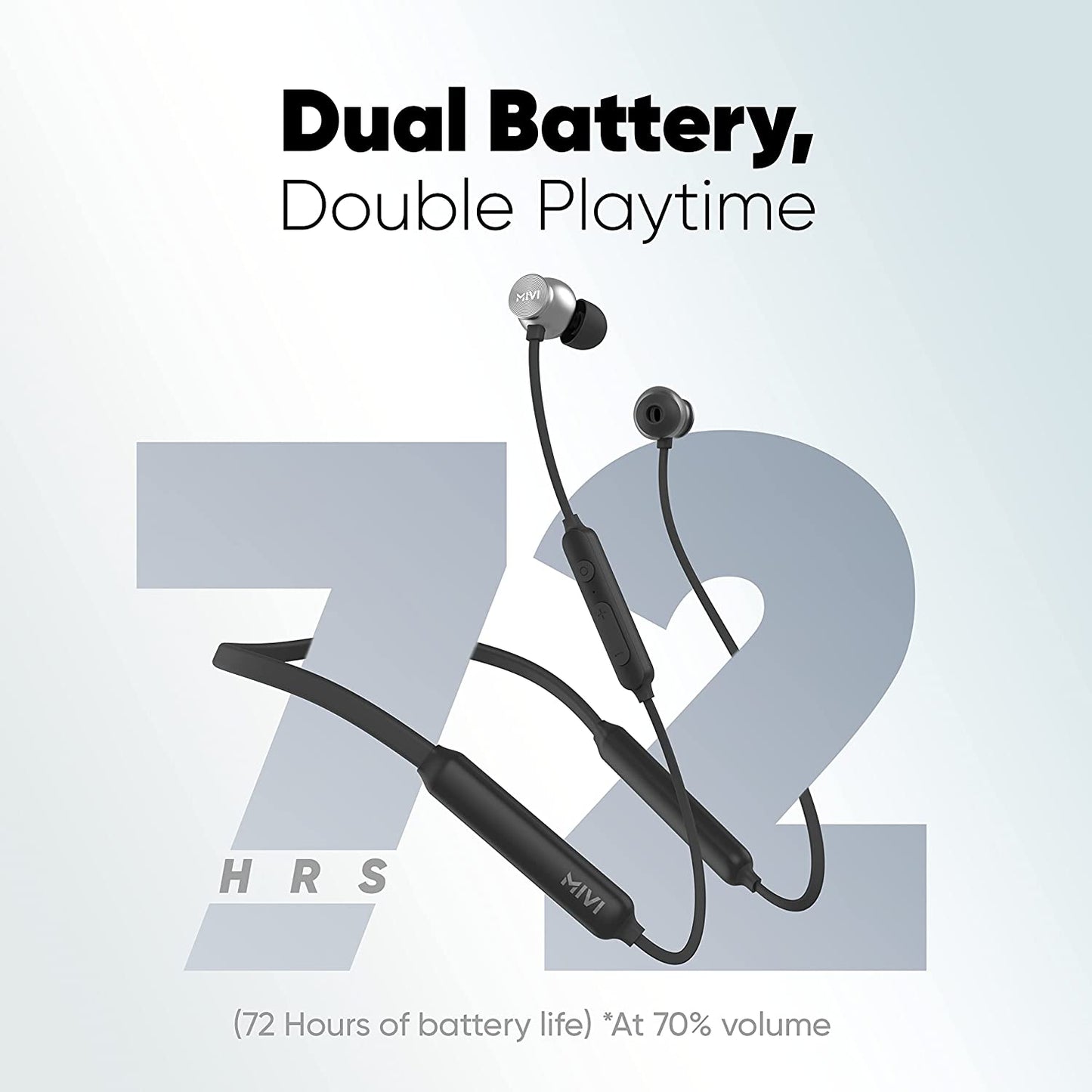 Mivi Collar Flash Pro Bluetooth Earphones with mic