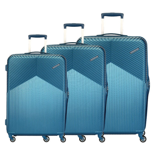 American Tourister Georgia Polycarbonate Moonlight Blue Hardsided Luggage Set (FS3 (0) 21 004)